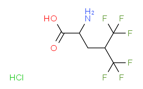 CAS No. 16198-60-0, 2-Amino-5,5,5-trifluoro-4-trifluoromethyl pentanoic acid hydrochloride