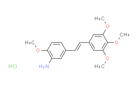 CAS No. 162705-22-8, 2-methoxy-5-[2-(3,4,5-trimethoxyphenyl)ethenyl]aniline hydrochloride