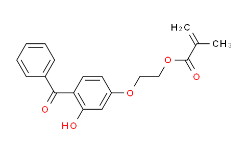 CAS No. 16613-04-0, 2-Methyl-2-propenoic acid 2-(4-benzoyl-3-hydroxyphenoxy)ethyl ester
