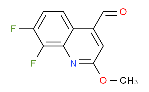 CAS No. 166398-23-8, 7,8-difluoro-2-methoxy-4-quinolinecarboxaldehyde