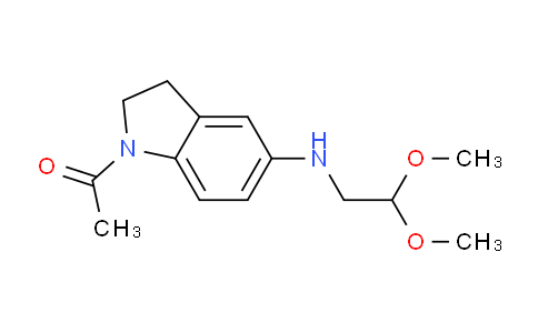 CAS No. 166413-85-0, 1-[5-(2,2-dimethoxyethylamino)-2,3-dihydroindol-1-yl]ethanone