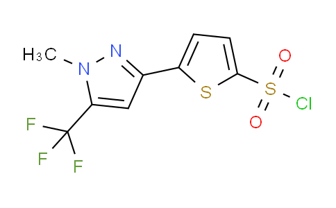 CAS No. 166964-31-4, 5-(1-Methyl-5-(trifluoromethyl)-1H-pyrazol-3-yl)thiophene-2-sulfonyl chloride