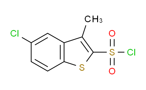 CAS No. 166964-33-6, 5-chloro-3-methyl-1-benzothiophene-2-sulfonyl chloride