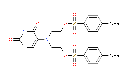 CAS No. 1695-04-1, 4-methylbenzenesulfonic acid 2-[(2,4-dioxo-1H-pyrimidin-5-yl)-[2-(4-methylphenyl)sulfonyloxyethyl]amino]ethyl ester