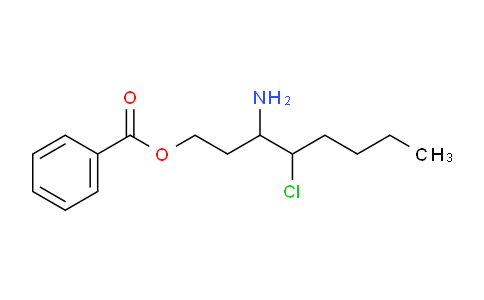 CAS No. 170425-41-9, (3-Amino-4-chlorooctyl) benzoate