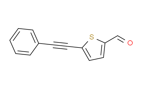 CAS No. 17257-10-2, 5-(Phenylethynyl)thiophene-2-carbaldehyde
