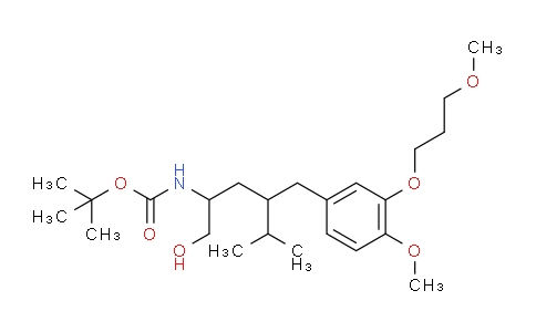 CAS No. 172900-82-2, N-[1-hydroxy-4-[[4-methoxy-3-(3-methoxypropoxy)phenyl]methyl]-5-methylhexan-2-yl]carbamic acid tert-butyl ester