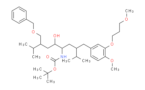 CAS No. 172900-92-4, N-[6-hydroxy-3-[[4-methoxy-3-(3-methoxypropoxy)phenyl]methyl]-2,9-dimethyl-8-(phenylmethoxymethyl)decan-5-yl]carbamic acid tert-butyl ester