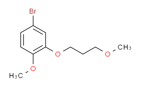 CAS No. 173336-76-0, 4-Bromo-1-methoxy-2-(3-methoxypropoxy)benzene