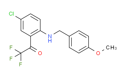 CAS No. 173676-54-5, 1-[5-chloro-2-[(4-methoxyphenyl)methylamino]phenyl]-2,2,2-trifluoroethanone