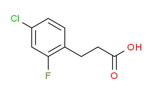 CAS No. 174603-48-6, 3-(4-chloro-2-fluorophenyl)propanoic acid