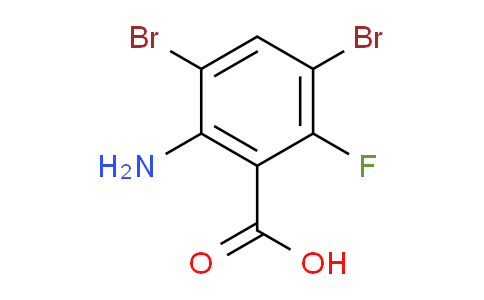 CAS No. 175135-10-1, 2-Amino-3,5-dibromo-6-fluorobenzoic acid