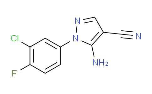 CAS No. 175135-53-2, 5-amino-1-(3-chloro-4-fluorophenyl)-4-pyrazolecarbonitrile