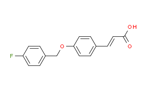 CAS No. 175136-19-3, 3-(4-((4-Fluorobenzyl)oxy)phenyl)acrylic acid