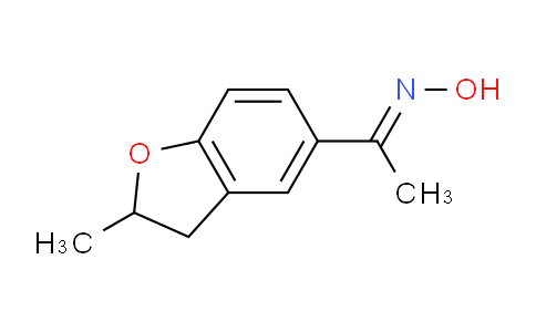 CAS No. 175136-43-3, N-[1-(2-Methyl-2,3-dihydro-1-benzofuran-5-yl)ethylidene]hydroxylamine