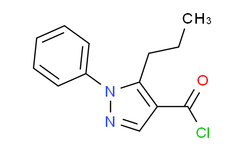 CAS No. 175137-15-2, 1-Phenyl-5-propyl-1H-pyrazole-4-carbonyl chloride