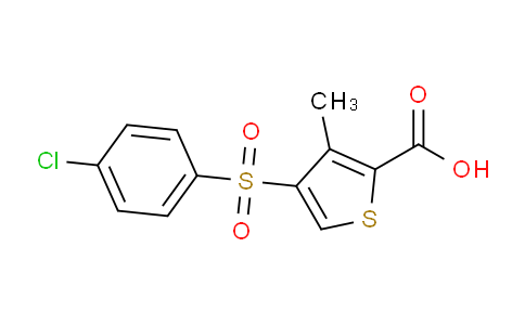CAS No. 175137-65-2, 4-((4-Chlorophenyl)sulfonyl)-3-methylthiophene-2-carboxylic acid