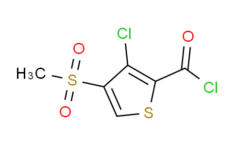 CAS No. 175201-87-3, 3-Chloro-4-(methylsulfonyl)thiophene-2-carbonyl chloride