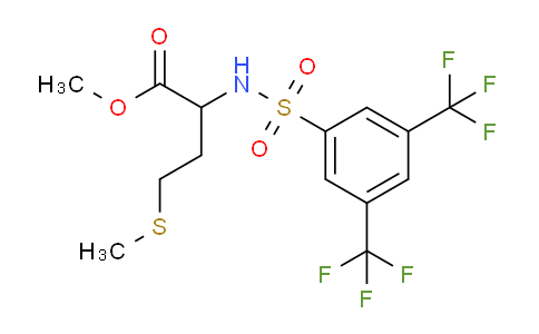 CAS No. 175202-21-8, 2-[[3,5-bis(trifluoromethyl)phenyl]sulfonylamino]-4-(methylthio)butanoic acid methyl ester