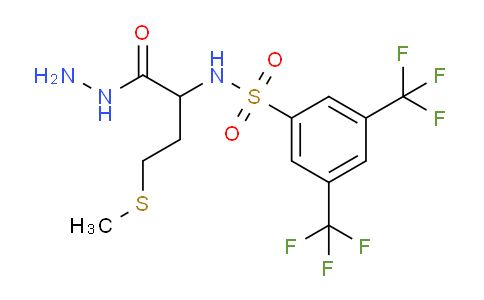 CAS No. 175202-22-9, N-[1-hydrazinyl-4-(methylthio)-1-oxobutan-2-yl]-3,5-bis(trifluoromethyl)benzenesulfonamide