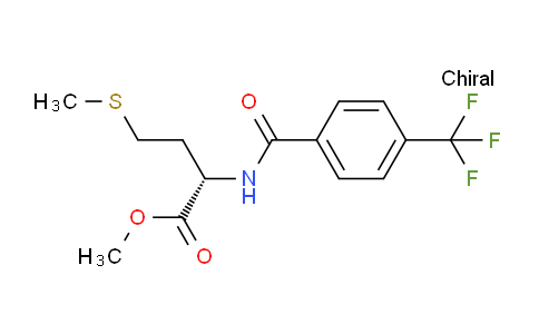 CAS No. 175202-25-2, (2S)-4-(methylthio)-2-[[oxo-[4-(trifluoromethyl)phenyl]methyl]amino]butanoic acid methyl ester