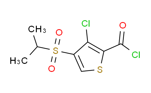 CAS No. 175202-28-5, 3-Chloro-4-(isopropylsulfonyl)thiophene-2-carbonylchloride