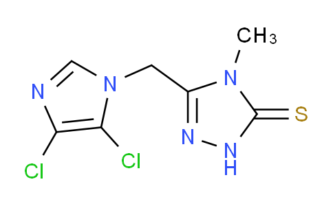 CAS No. 175202-31-0, 3-((4,5-Dichloro-1H-imidazol-1-yl)methyl)-4-methyl-1H-1,2,4-triazole-5(4H)-thione