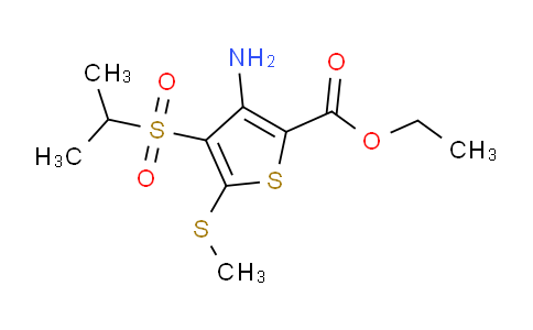 DY792278 | 175202-72-9 | Ethyl 3-amino-4-(isopropylsulfonyl)-5-(methylthio)thiophene-2-carboxylate