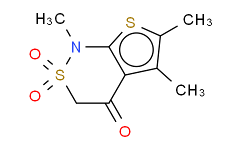 CAS No. 175202-79-6, 1,5,6-trimethyl-2,2-dioxo-4-thieno[2,3-c]thiazinone