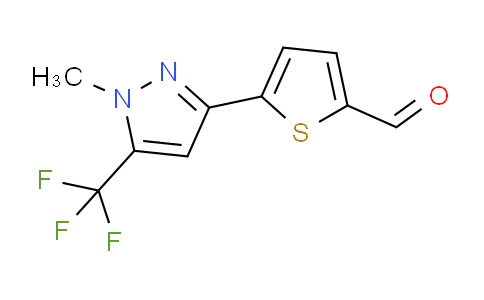CAS No. 175202-93-4, 5-(1-Methyl-5-(trifluoromethyl)-1H-pyrazol-3-yl)thiophene-2-carbaldehyde