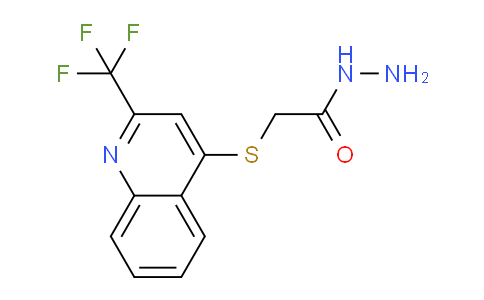 CAS No. 175203-43-7, 2-[[2-(trifluoromethyl)-4-quinolinyl]thio]acetohydrazide
