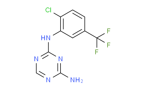 CAS No. 175204-34-9, N2-[2-chloro-5-(trifluoromethyl)phenyl]-1,3,5-triazine-2,4-diamine