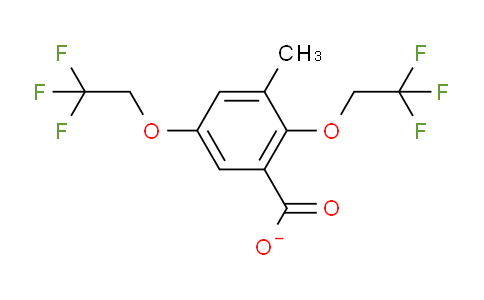 CAS No. 175204-89-4, 3-methyl-2,5-bis(2,2,2-trifluoroethoxy)benzoate