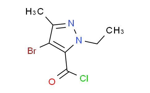 CAS No. 175277-00-6, 4-Bromo-1-ethyl-3-methyl-1H-pyrazole-5-carbonyl chloride