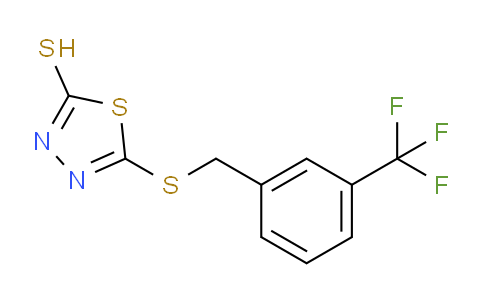 CAS No. 175277-94-8, 5-((3-(Trifluoromethyl)benzyl)thio)-1,3,4-thiadiazole-2-thiol