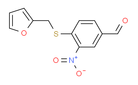 CAS No. 175278-53-2, 4-(2-furanylmethylthio)-3-nitrobenzaldehyde