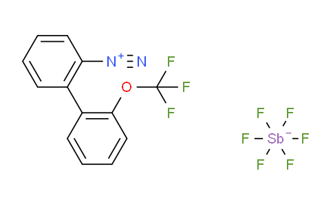 CAS No. 175676-17-2, hexafluorostiboranuide; 2-[2-(trifluoromethoxy)phenyl]benzenediazonium