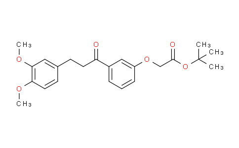 CAS No. 178445-86-8, tert-butyl 2-[3-[3-(3,4-dimethoxyphenyl)propanoyl]phenoxy]acetate
