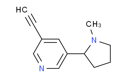 CAS No. 179120-51-5, 3-ethynyl-5-(1-methyl-2-pyrrolidinyl)pyridine