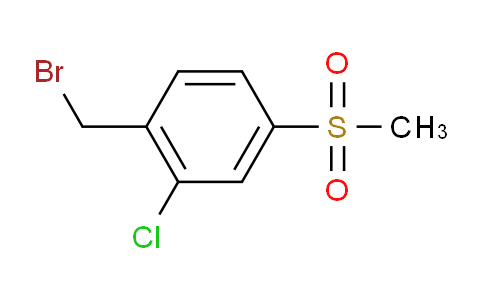 CAS No. 180200-86-6, 1-(Bromomethyl)-2-chloro-4-(methylsulfonyl)benzene