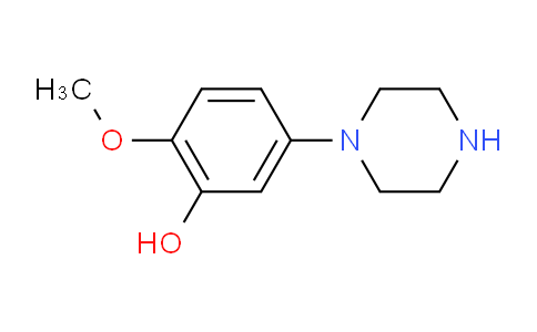 CAS No. 180698-25-3, 2-methoxy-5-(1-piperazinyl)phenol
