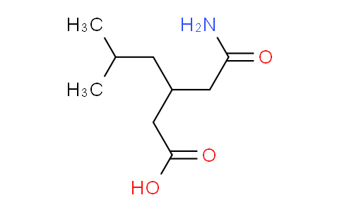 CAS No. 181289-15-6, 3-(2-amino-2-oxoethyl)-5-methylhexanoic acid