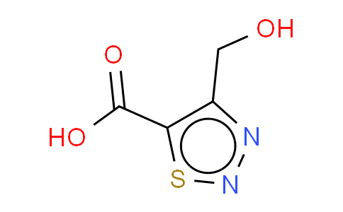 CAS No. 183304-68-9, 4-(hydroxymethyl)-5-thiadiazolecarboxylic acid