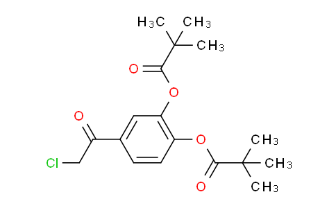 CAS No. 185448-73-1, [4-(2-Chloroacetyl)-2-(2,2-dimethylpropanoyloxy)phenyl] 2,2-dimethylpropanoate