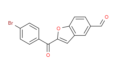 CAS No. 186093-87-8, 2-(4-Bromobenzoyl)benzofuran-5-carbaldehyde