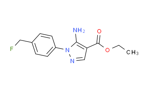 CAS No. 187998-54-5, Ethyl 5-amino-1-(4-(fluoromethyl)phenyl)-1H-pyrazole-4-carboxylate