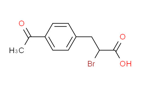 CAS No. 18910-19-5, 3-(4-acetylphenyl)-2-bromopropanoic acid