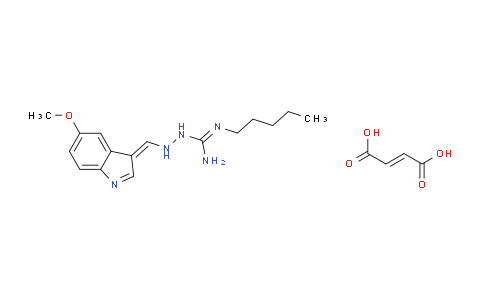 CAS No. 189188-57-6, but-2-enedioic acid; 1-[(5-methoxy-3-indolylidene)methylamino]-2-pentylguanidine