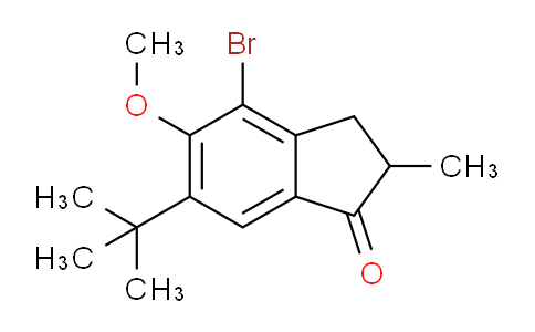 CAS No. 191018-57-2, 4-bromo-6-tert-butyl-5-methoxy-2-methyl-1-indanone