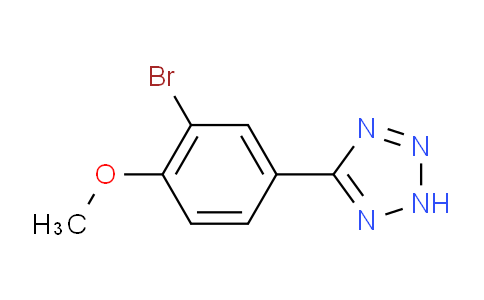 CAS No. 191602-76-3, 5-(3-Bromo-4-methoxyphenyl)-2H-tetrazole